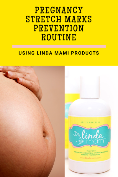 Pregnancy Stretch Marks Prevention Routine Using Linda Mami Products